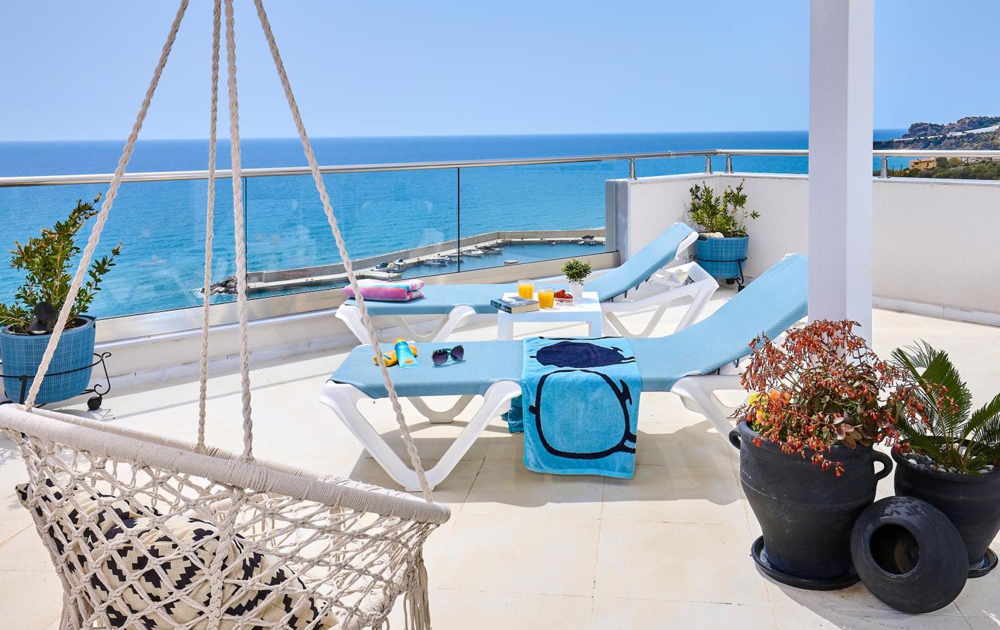 Breathtaking Sea View Flat In South Crete Appartement Keratókambos Buitenkant foto
